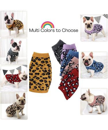 Stylish Dog & Cat Sweaters - Cozy Clothing for Small Dogs Chihuahuas & Bulldogs | Leopard & Blue Options Available - Buy Online on GoSupps.com