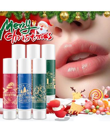 lip care for Christmas Christmas lip balm set 6 pieces lip care gift set lip care winter lip balm set Christmas gift A - Buy Online on GoSupps.com
