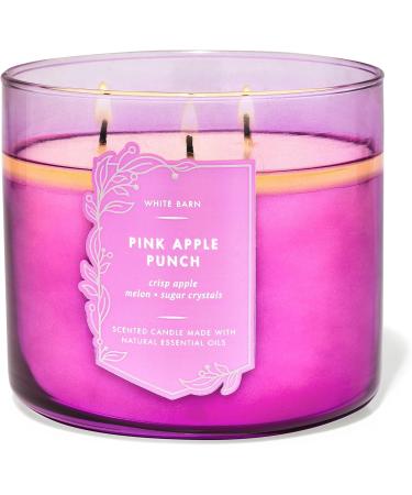 Bath & Body Works 3-Wick Candle with Essential Oils - Pink Apple Punch - 14.5 oz | Shop 2021 Core Scents Online Worldwide - Buy Online on GoSupps.com