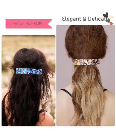 Buy 2 Large Retro Hair Clips for Women - Vintage French Automatic Hair Barrettes | Ideal for Thick Hair - Stylish & Durable Hair Accessories - Buy Online on GoSupps.com