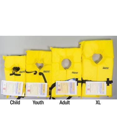 Seachoice Type II USCG Approved Adult Life Vest - Multiple Sizes & Colors - Orange - Buy Online on GoSupps.com