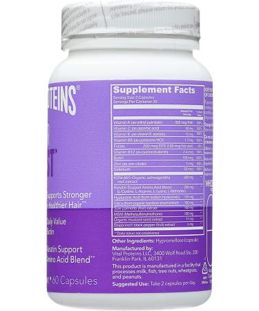 Vital Proteins Hair Boost - 60 Capsules for Healthy Hair Growth - Buy Online on GoSupps.com
