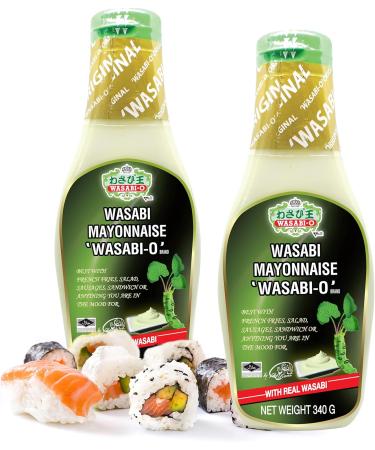 WASABI-O Premium Fusion Mayonnaise Real Wasabi & Ketchup Blend Ideal for Fish and Chips Sandwiches Salads and Coleslaw - 12oz (340g) - Buy Online on GoSupps.com
