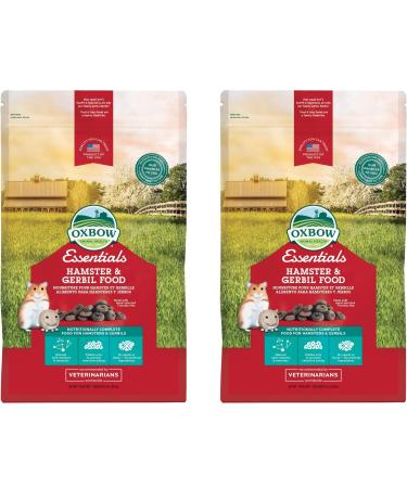 0XB0W Essentials Hamster Gerbil Food (2 Packs of 1 Pound Each)