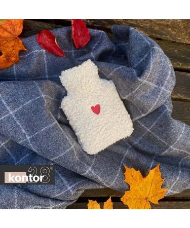 Buy Kontor28 Cuddly Teddy Hot Water Bottle - 100% Organic Cotton Handmade in Germany Leak-Proof & Odorless - Perfect for Kids & Adults - 0.2 Liters - Buy Online on GoSupps.com
