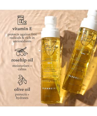 Julep Vitamin E Hydrating Cleansing Oil and Makeup Remover - 3.5 Fl Oz - Rosehip and Olive Oil Face Wash for Normal to Dry Sensitive Skin - Buy Online on GoSupps.com