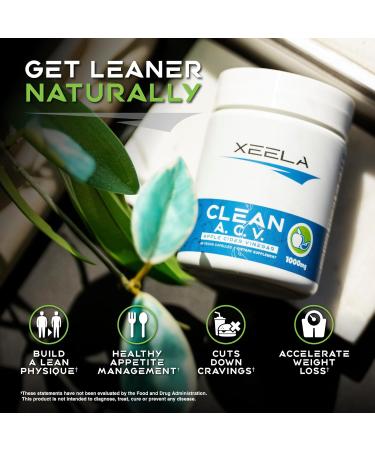 XEELA Apple Cider Vinegar Capsules with The Mother - Weight Management & Appetite Control for Men & Women - Boost Metabolism & Get Lean - Buy Online on GoSupps.com
