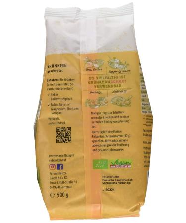 Buy Organic Coarse Green Spelt Meal - Reformhaus - Pack of 6 (6 x 500g) - International Shipping - Buy Online on GoSupps.com