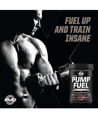 PMD Sports Ultra Pump Fuel Insanity - Pre Workout Cherry Slush (30 Servings) Sports Omega Cuts Elite Thermogenic Fat Burner (90 Softgels) - Buy Online on GoSupps.com