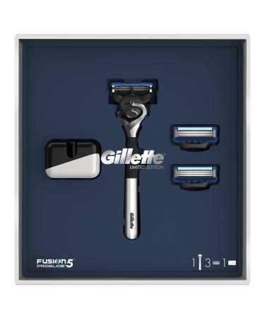 Gillette Fusion 5 ProGlide Flex Ball Razor Men with Trimmer Blade for Precision and Sliding Coating gift set razor + 2 razor blades + 1 Stand Gillette Fusion5 Gift Box