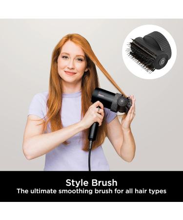 Shark STYLE iQ Ionic Hair Dryer & Styler HD120UK Black/Rose Gold with Brush & Diffuser - Buy Online on GoSupps.com