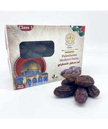 Fresh & Juicy Medjool Dates from Jericho Palestine 2023 Harvest Free from Additives Sugar Preservatives Palestinian Dates (Medium Date 900g) Medium Date Size 900g