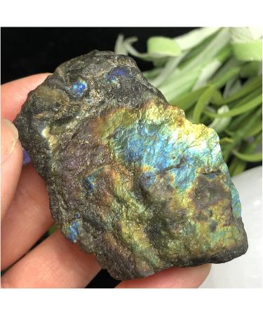 Natural Labrador Minerals Half-polishing Crystal Moonstone Flash Floor Slice Decorating Stone ZJGIDTEM - Buy Online on GoSupps.com