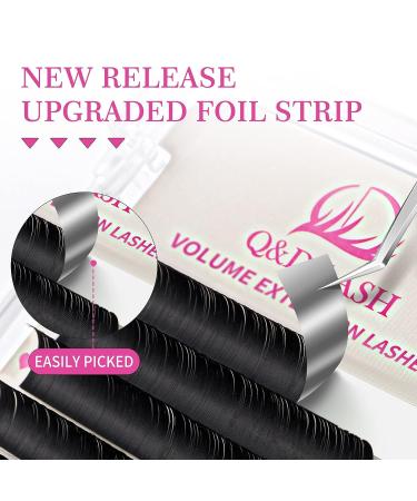 Q&D LASH Premium Silk Eyelash Extensions | M-0.05-MIX 8-15mm | Professional Ultra Dark Lashes - Buy Online on GoSupps.com