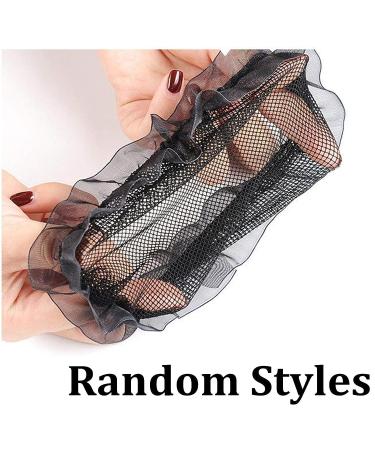 WSERE Women Hair Snood Net Bun Cover Set - 12 Pcs | Non-slip Black Mesh Hairnets for Girls | Formal Classy Crochet Knit Bun Covers - Buy Online on GoSupps.com