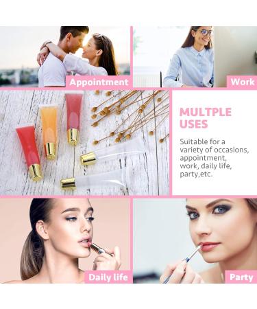 AerRoll 15 ML Gold Cap Empty Lip Gloss Tubes - 50pcs with Labels, Syringe, Funnel & Gift Bags - DIY Lip Gloss Balm Cosmetic - Buy Online on GoSupps.com