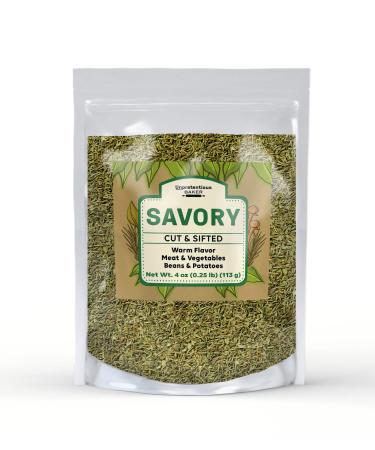 Savory By Unpretentious Baker, 4 oz, Cut & Sifted, Thyme-Like Flavor, Meat & Vegetables 4 Ounces - Buy Online on GoSupps.com