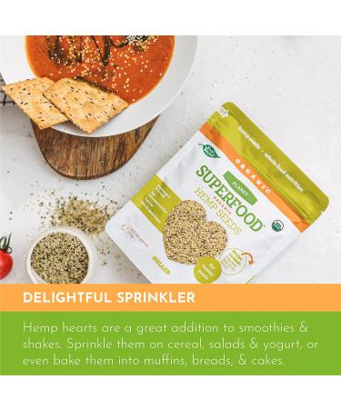 Planet Superfood Organic Hulled Hemp Seeds 175g - Vegan Omega 3 6 Protein Snack - Keto Gluten-free Single Bag - Buy Online on GoSupps.com