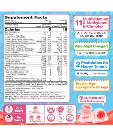 Melatonin Gummies 10mg 20mg with Magnesium for Adults + Organic Toddler Multivitamin Gummies + Omega-3 (DHA/EPA) 2 Pack - Buy Online on GoSupps.com