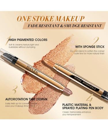 CCbeauty Matte Eyeshadow Stick Set - Cream Eye Shadow Pencil Kit for Hypoallergenic Longwear Metallic Glitter Eyeliner - Nude 03 - Buy Online on GoSupps.com