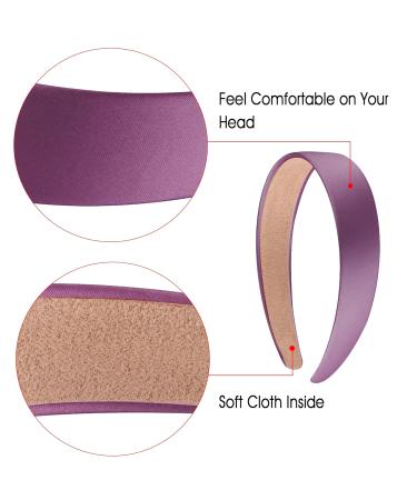SIQUK 12-Pack Wide Satin Headbands for Women & Girls - 3 cm DIY Hairbands in 12 Dark Colors - Ideal for Fashion & Hairstyling - Buy Online on GoSupps.com