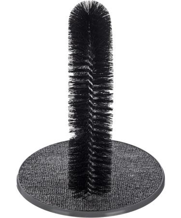 FiNeWaY Cat Scratch Arch Kitten Massaging Scratching Scratcher Pet Arch Self Grooming Groomer Shedding Soft De- shedding Bristles Play Post Sisal Nip With Catnip - No More Hair Balls And Shedding Grey - Buy Online on GoSupps.com