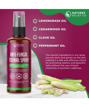 100ml All-Natural Anti Fungal Toenail Spray for Severe Toenail Fungus Treatment - Buy Online on GoSupps.com