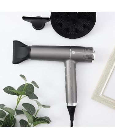 Slopehill Hair Dryer with Brushless Motor, Microfilter, Oxy Active Technology and LED Display (Gray) - Buy Online on GoSupps.com