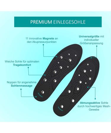 Silverrack Magnetic Insoles for Men & Women (Size 40-46) | Acupressure & Massage Shoe Insoles with Magnets - Black L - Buy Online on GoSupps.com