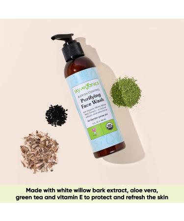 Sky Organics Blemish Control Face Wash - Organic White Willow Bark Extract 6 fl oz - Buy Online on GoSupps.com