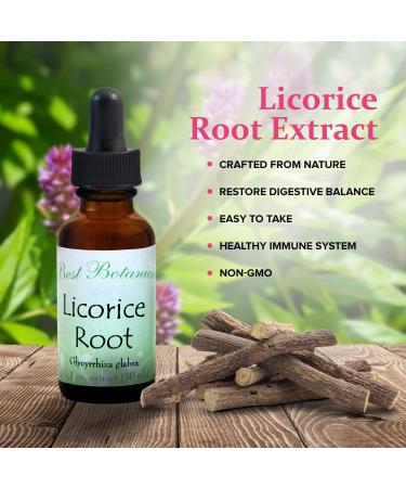 Best Botanicals Licorice Root Extract 1 oz. Non-Organic 1 Fl Oz (Pack of 1) - Buy Online on GoSupps.com