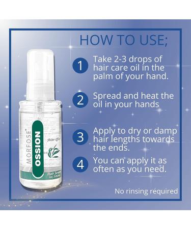 OSSION Morfose Crystal Repair Shine Effect Hair Serum 100 ml - Nourish & Shine Hair Treatment for All Hair Types | International Shipping Available - Buy Online on GoSupps.com