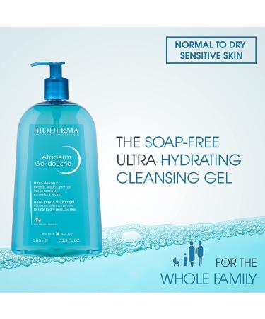 Bioderma Atoderm Ultra-Gentle Shower Gel 33.80 fl oz - Hydrating Sensitive Skin Care - Buy Online on GoSupps.com