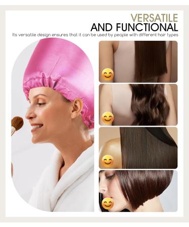 Hair Dryer Combo for Curly Hair - Adjustable Net Plopping Cap & Hooded Diffuser - All Hair Types - Pink - Buy Online on GoSupps.com
