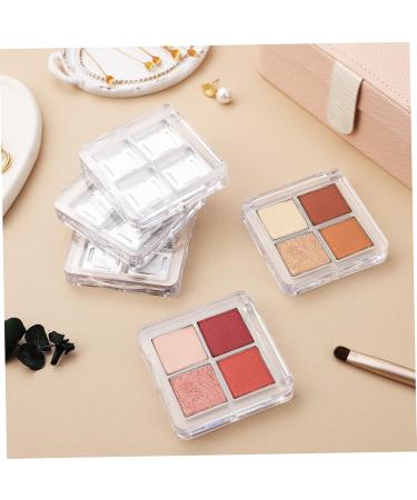  minkissy minkissy 6 Piece Empty Eyeshadow Palettes Transparent Square Makeup Tray for Lipstick Highlighters Organize Your Makeup with Style - Buy Online on GoSupps.com