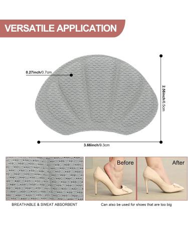 Mivora Heel Cushions - 8 Self-Adhesive Pads for Large Shoes | Anti-Bubble Heel Protectors & Slipping Prevention (Gray) - Buy Online on GoSupps.com