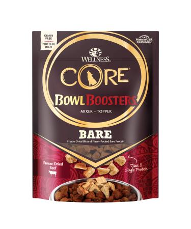Wellness CORE Bare Bowl Boosters for Dogs, Grain-Free Freeze-Dried Food Mixer Or Topper, Made with Natural Ingredients, 4-Ounce Bag Beef - Buy Online on GoSupps.com