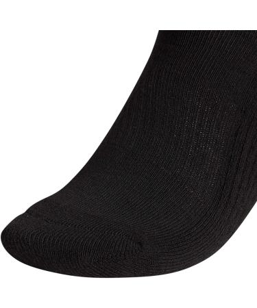adidas Athletic Crew Socks 6-Pack - Medium Black/Aluminum - Buy Online on GoSupps.com