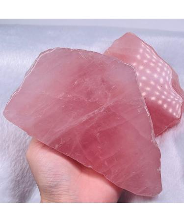 QPYD natural healing crystal.Natural rose quazrtz crystal freedom mineral the polish polishing personalized living culture (size: 650-700g)