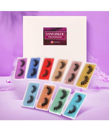 Wholesale Faux Mink Eyelashes - 10 Styles, 60 Pairs, 3D Lashes in Portable Boxes - Buy Online on GoSupps.com