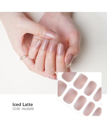 DANNI & TONI 28 Semi-Cured Nail Wraps - Salon-Quality Iced Latte Gel Nail Stickers Set - Buy Online on GoSupps.com