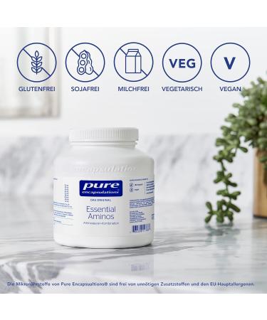 Pure Encapsulations Essential Aminos - 180 Vegan Capsules | Balanced Essential Amino Acids for Optimal Health - International Shipping Available - Buy Online on GoSupps.com
