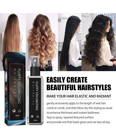 Fluffy Volumizing Hair Spray Set - Glee Ice Hair Thickener for Instant Volume | Non Greasy, Non Sticky, Long-lasting | DIY Hairstyle for All Hair Types - 2pc x 30ml - Buy Online on GoSupps.com