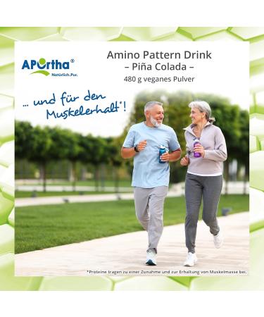 Aportha Multi Essential Amino Pattern I 480G - Pina Colada | 8 Essential Amino Acids | Optimized Protein Supply & High Dose EAA - Buy Internationally - Buy Online on GoSupps.com