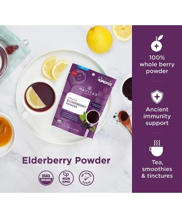 Buy Navitas Organics Organic Elderberry Powder 3 oz - Superfood Boost for Health - Buy Online on GoSupps.com