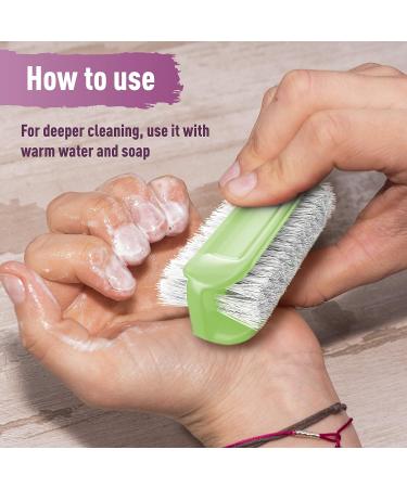 Konex 3-1/2 Hand & Nail Brush - Green Poly/Plastic - Buy Online on GoSupps.com