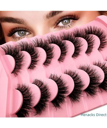 7 Pairs 3D Cat Eye False Eyelashes - Fluffy Volume Curly Faux Mink Reusable Makeup Lashes (TM26) for Stunning Looks - Buy Online on GoSupps.com