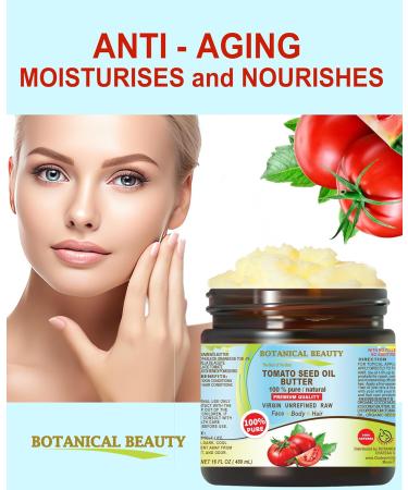 Botanical Beauty TOMATO SEED OIL BUTTER 100% Pure Natural VIRGIN UNREFINED Cold-Pressed for Face Skin Body Hair Lip Nails. Rich in Vitamin E Lycopene Lutein Copper Iron (4 Fl Oz) 4 Fl Oz (Pack of 1) - Buy Online on GoSupps.com
