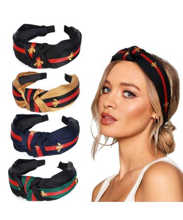 Feeblet Headbands for Women Knotted Headbands  Diademas Para Mujer De Moda Bee Headbands for Women's Hair