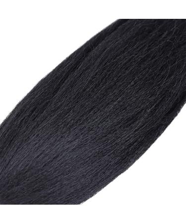 Pre-Stretched Black Braiding Hair Extensions 12 Inch - 8 Packs | Synthetic Crochet Braids for Natural Look | Professional Soft Yaki Straight Texture | Hot Water Setting | (#1B) Pack of 8 - Buy Online on GoSupps.com